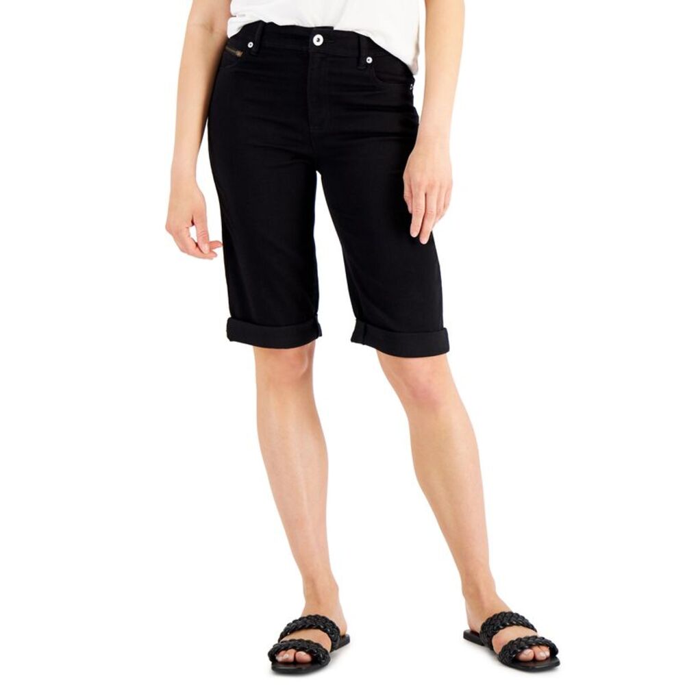 INC International Concepts Womens High Rise Bermuda Short